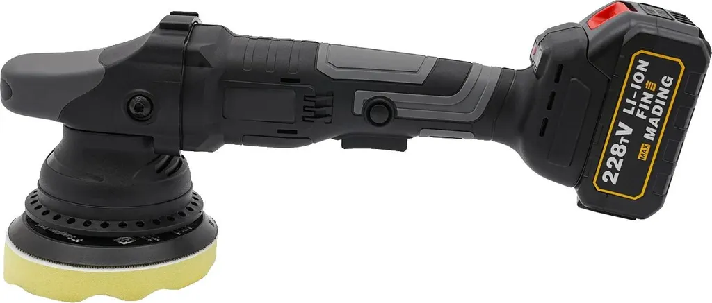 Polisseuse excentrique sans fil noire avec vitesse réglable - Modèle P20