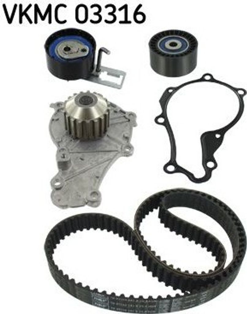 SKF Wasserpumpe + Zahnriemensatz für Citroen Fiat Ford Mazda Mitsubishi Peugeot Volvo