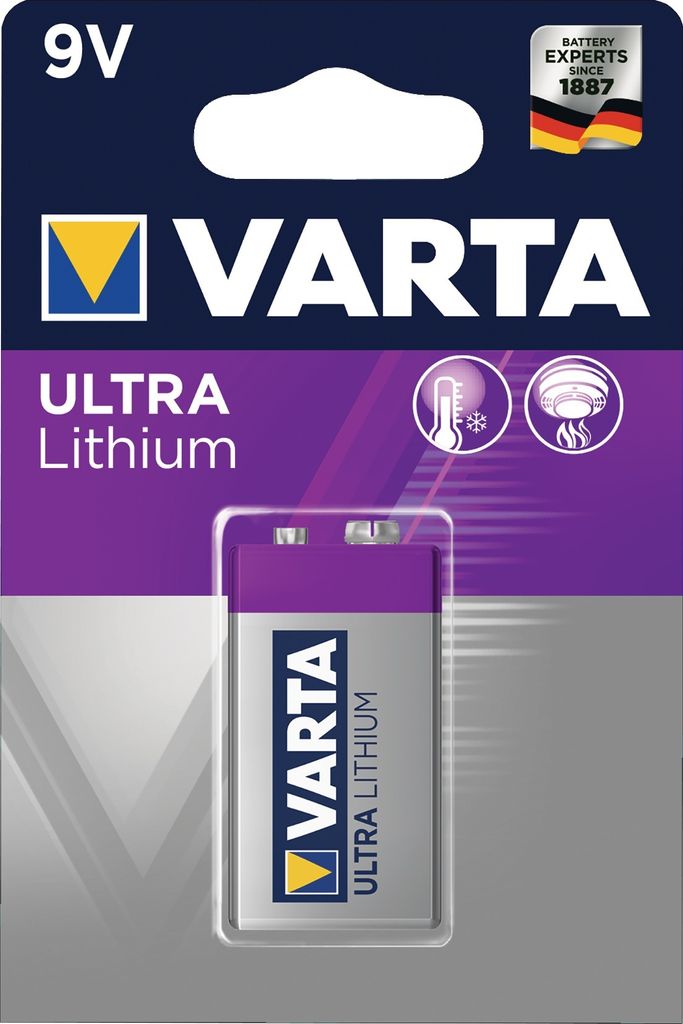 VARTA Lithium Batterie Ultra Lithium E-Block (9V)