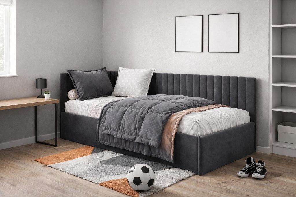 Postel Bett Bubu, rozměry 120x200 cm, čalouněná postel s Obrázek produktu 