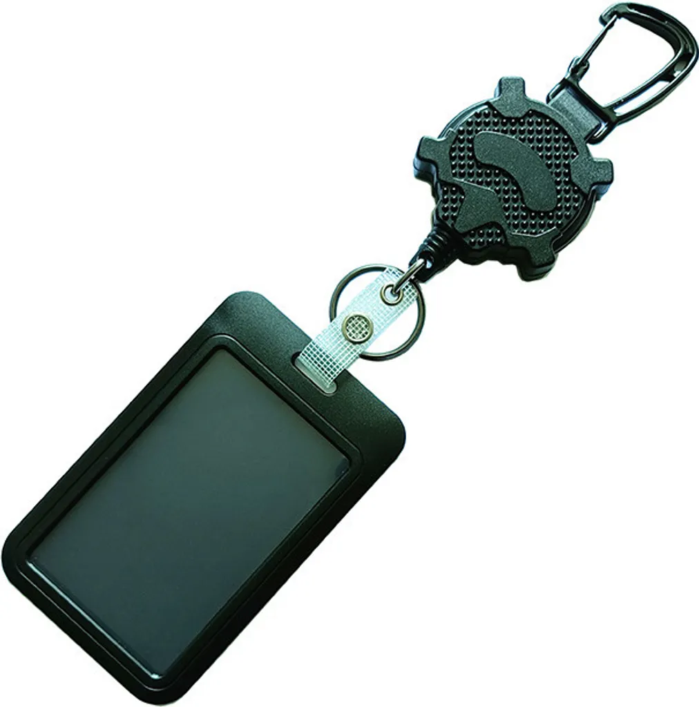 Portachiavi Retrattile INF con Moschettone | Porta Badge per IT