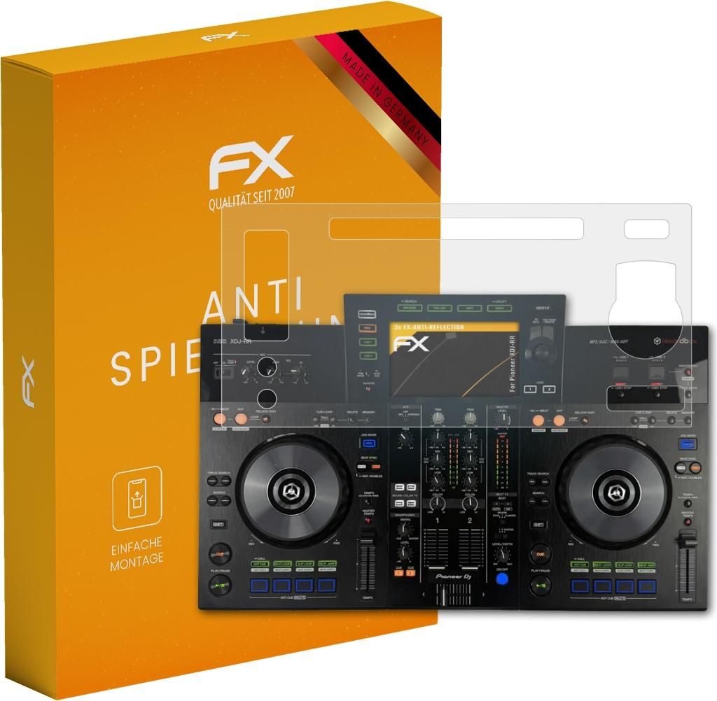atFoliX FX-Antireflex 3x Schutzfolie kompatibel mit Pioneer XDJ-RR Displayfolie