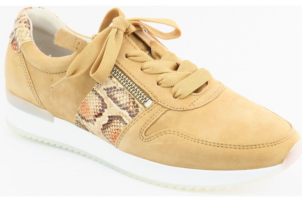 Gabor caramel/desert Reißvers. Sneaker Beige in Gr. 41