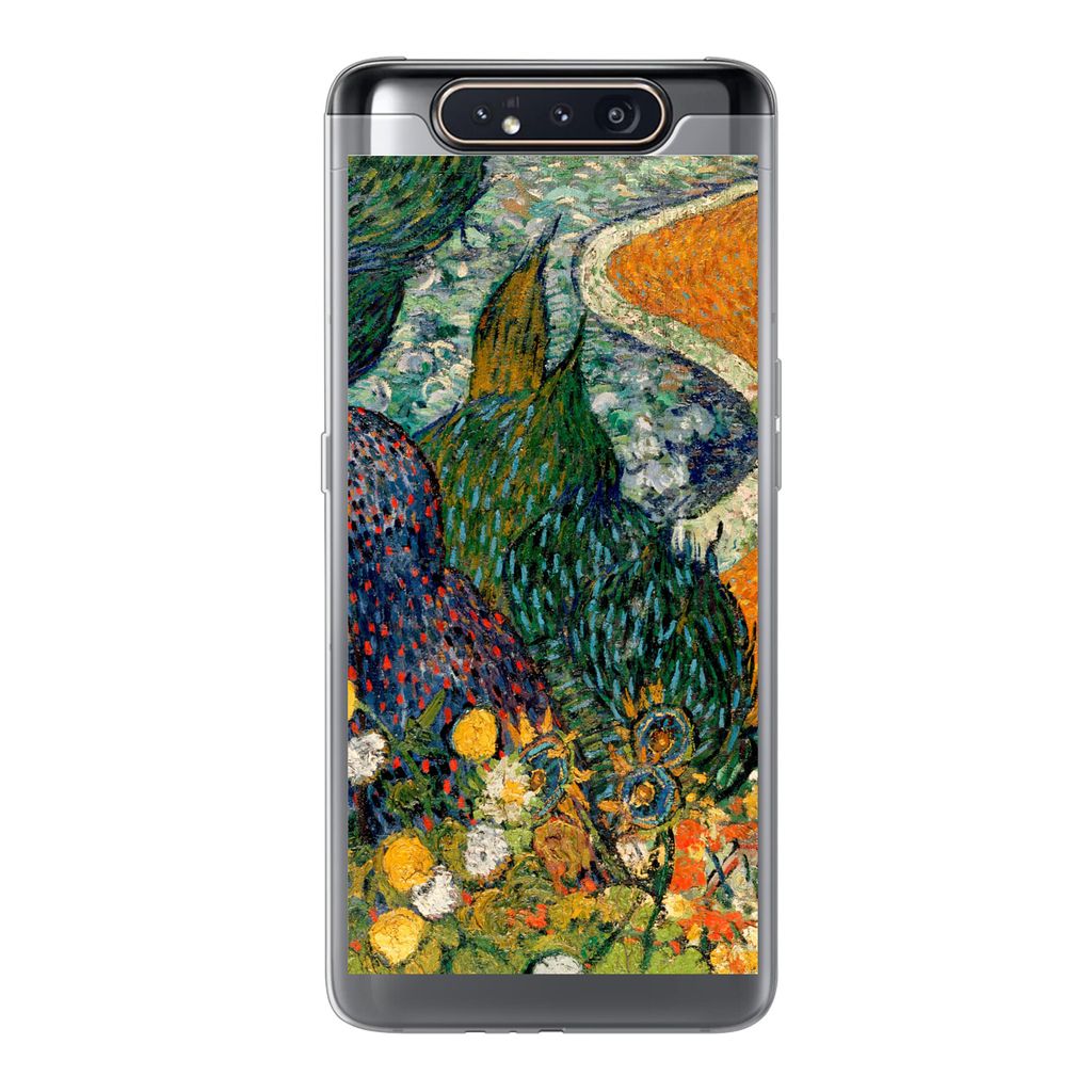 MuchoWow Handyhülle Schutzhülle Hülle für Samsung Galaxy A80 Erinnerungen an den Garten von Etten - Vincent van Gogh Silikon Softcase Handy H...