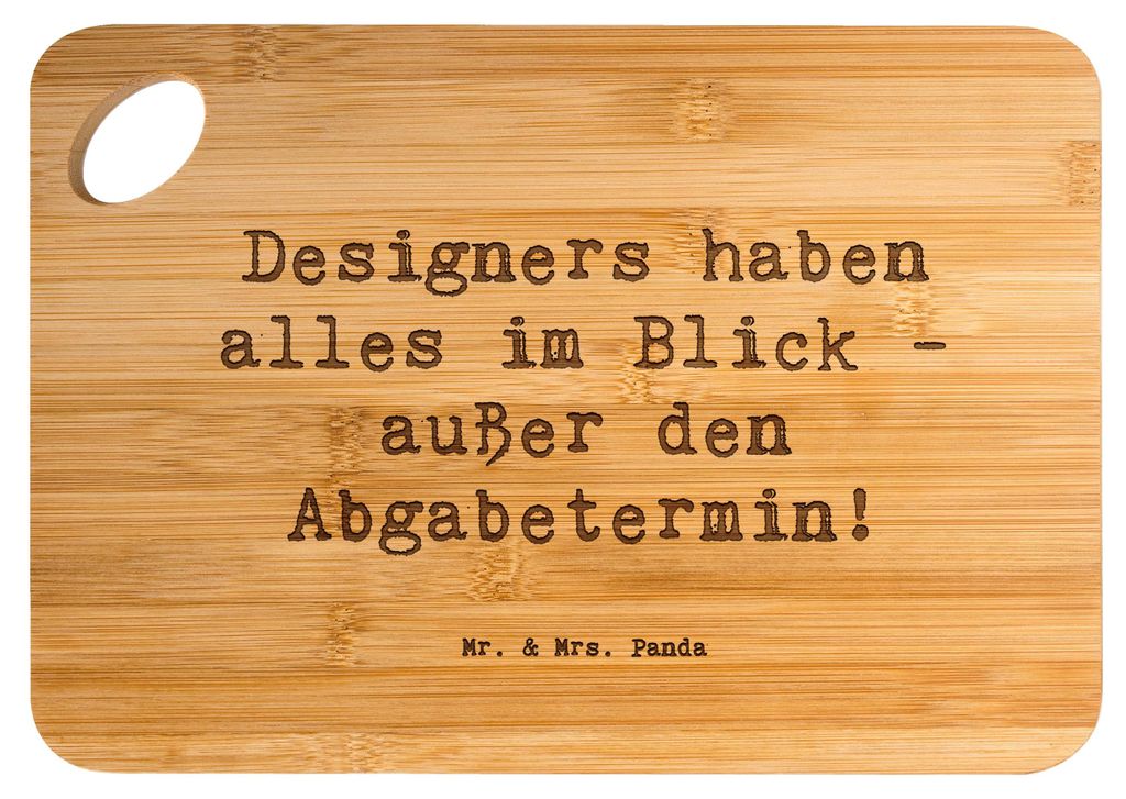 Mr. & Mrs. Panda Frühstücksbrett Spruch Designer Überblick - Transparent - Geschenk, Gestaltung, Humor, Formen, Beruf, Familie, Berufsalltag, Ha...