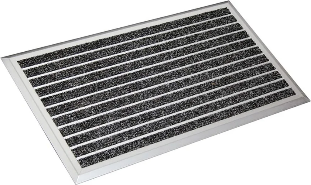 Tapis cadre à brosses noir 45 - Paillasson encastrable haute densité