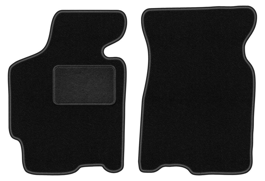 Velours-Fußmatten Vorne passend für Mazda Xedos 6 (Limousine, Bj. 1992-1999) – schwarz, passgenau, mit Befestigungen set 2 Stk. - STANDARD