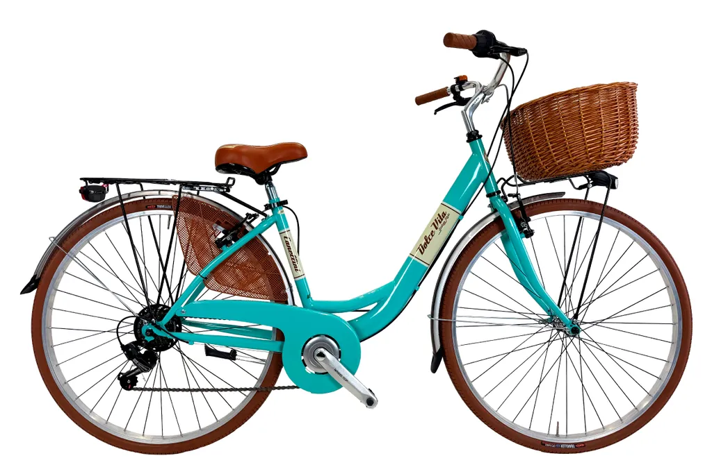 Vélo de ville femme idéal pour le shopping et le vélotaf avec son panier