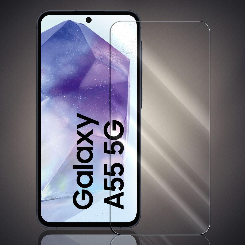 Panzerfolie aus Glas für Samsung Galaxy A55 Echt Glas Produktbild 