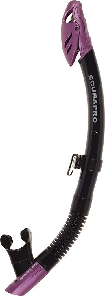 Scubapro Spectra Dry - Trockenschnorchel mit Ventil (New Edition), Farbe:weiß, Silikonfarbe:transparent