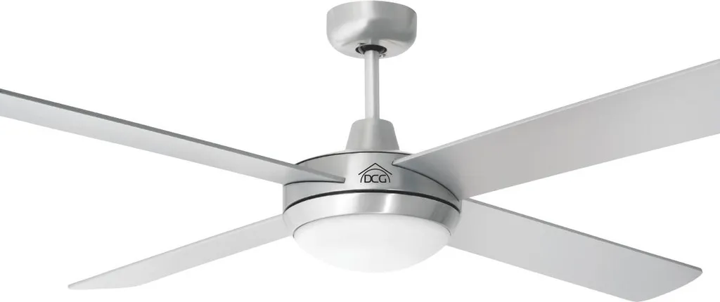 Ventilatore Design DCG VECRD40TL Argento 60W Telecomando Soffitto