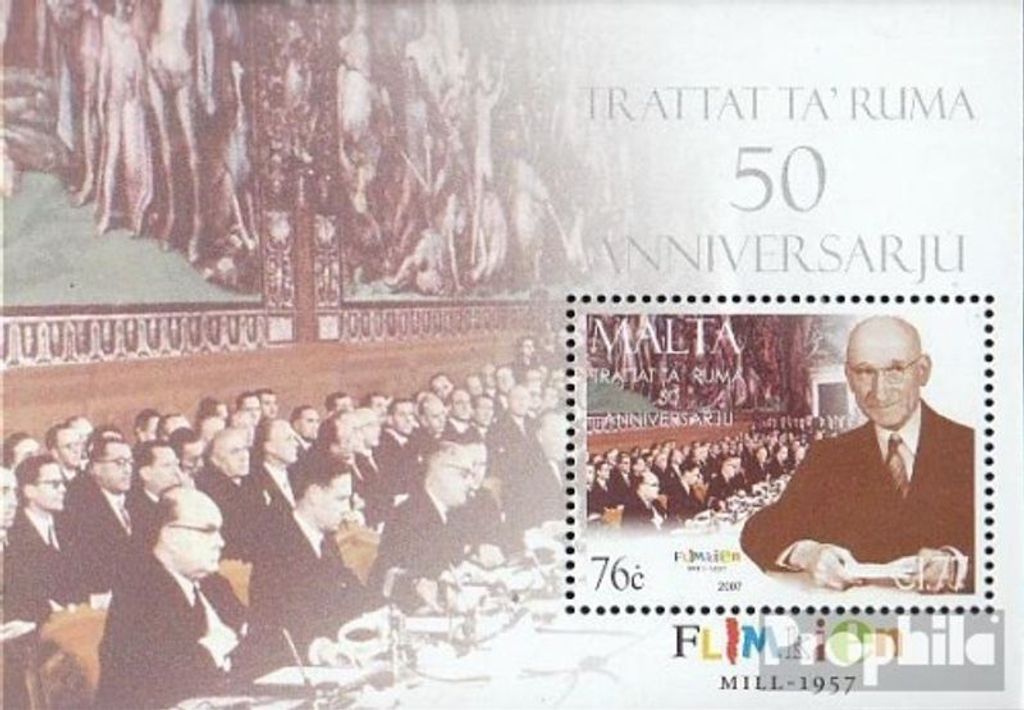 Briefmarken Malta 2007 Mi Block40 (kompl.Ausg.) postfrisch Jahrestage