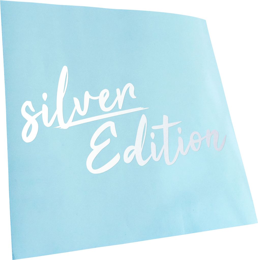 Kiwistar - Autoaufkleber - Silver Edition - Silber - 20x10cm - Aufkleber für Auto, Laptop, Fahrrad, LKW, Motorrad mehrfarbig JDM Decal Racing