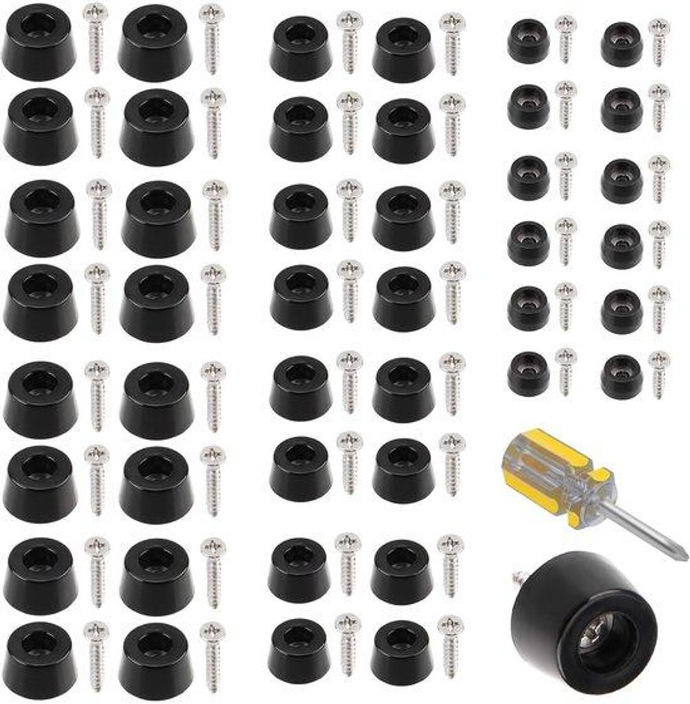 Antislip-Meubelpads - Set aus hochwertigem Gummi - 130 Stück - Anti-Rutsch