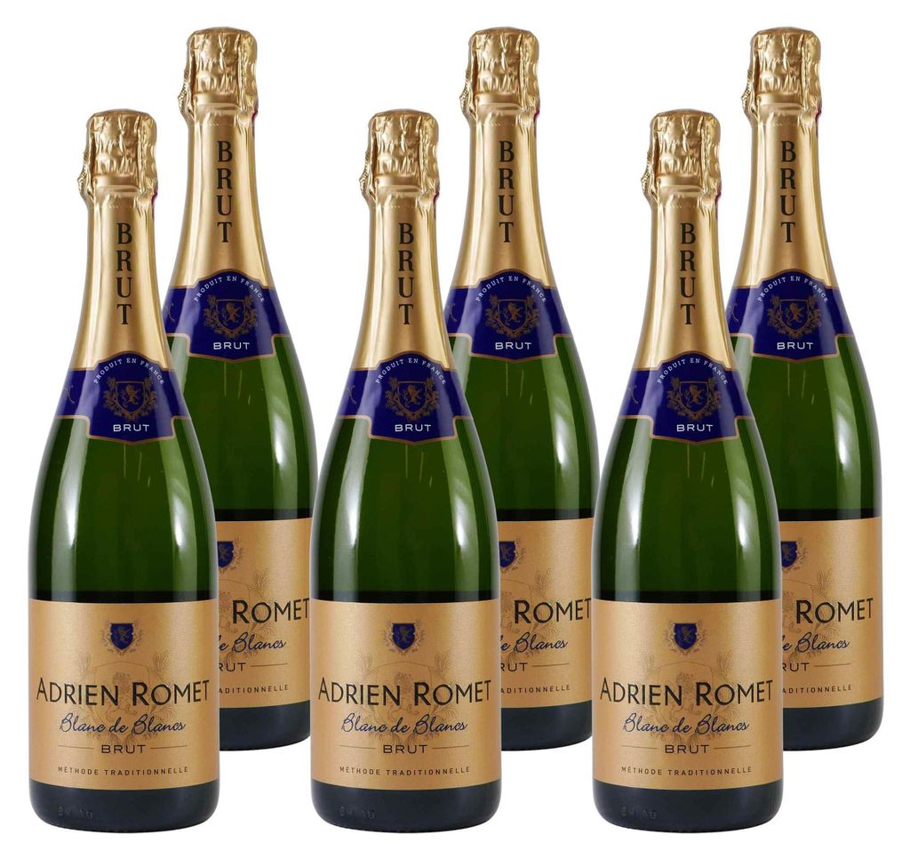 Adrien Romet Blanc de Blancs Brut (6 x 0,75L) Produktbild 