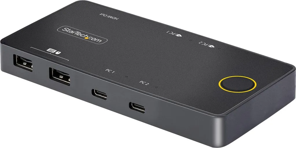 Commutateur KVM USB-C StarTech de 2 ports double écran HDMI 4K 60Hz