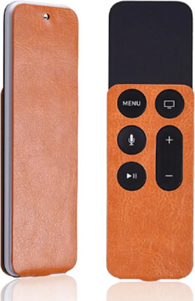 Skin Apple TV 4 Gen Pelle Sintetica Arancione: Grip e Precisione