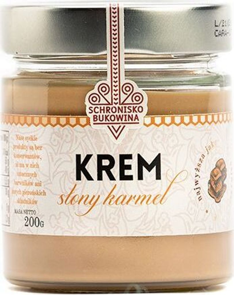 Krem słony karmel 200g - Schronisko Bukowina Zdjęcie produktu 