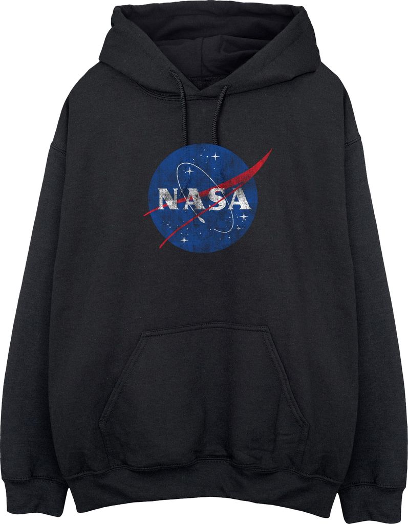 NASA - Kapuzenpullover Logo für Herren BI1867 (M) (Schwarz)