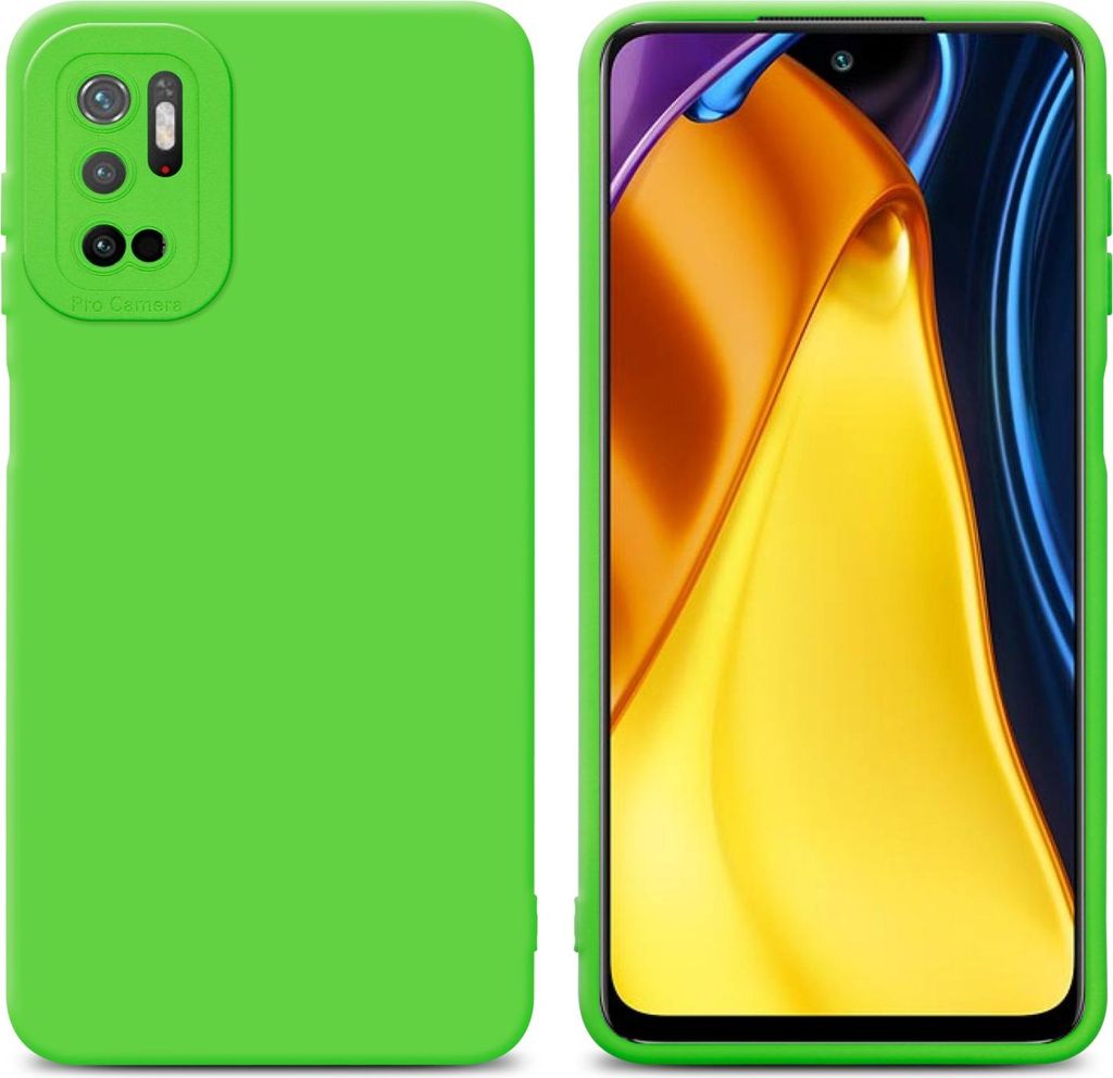 Cadorabo Hülle für Xiaomi RedMi NOTE 10 5G / POCO M3 PRO 5G Schutz Hülle in Grün TPU Silikon Etui Case Handyhülle