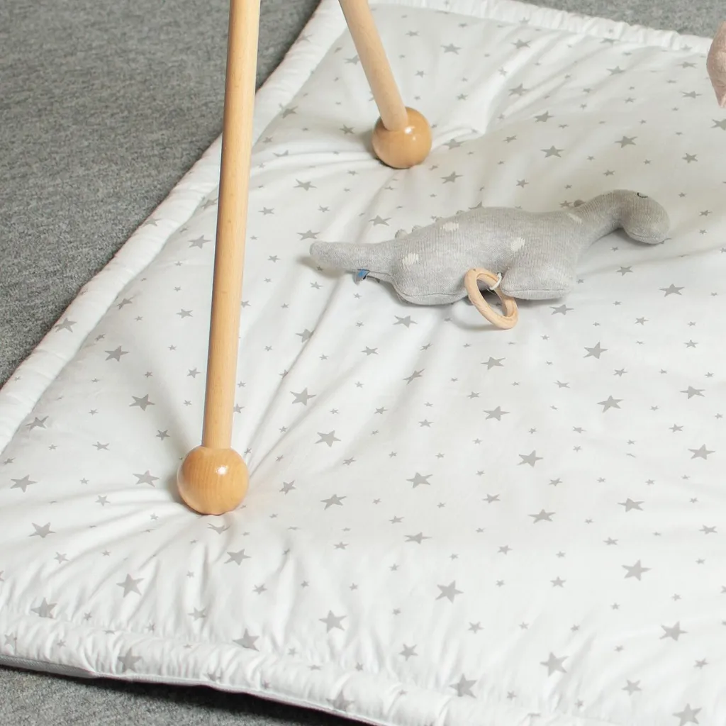 Espace de Jeu Bébé Stella 100x100 cm - Idéal Motricité Libre Blanc - 5