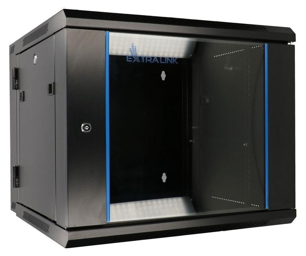 Extralink, armario rack de 19", 12U, 600x600, color negro, Imagen del producto 