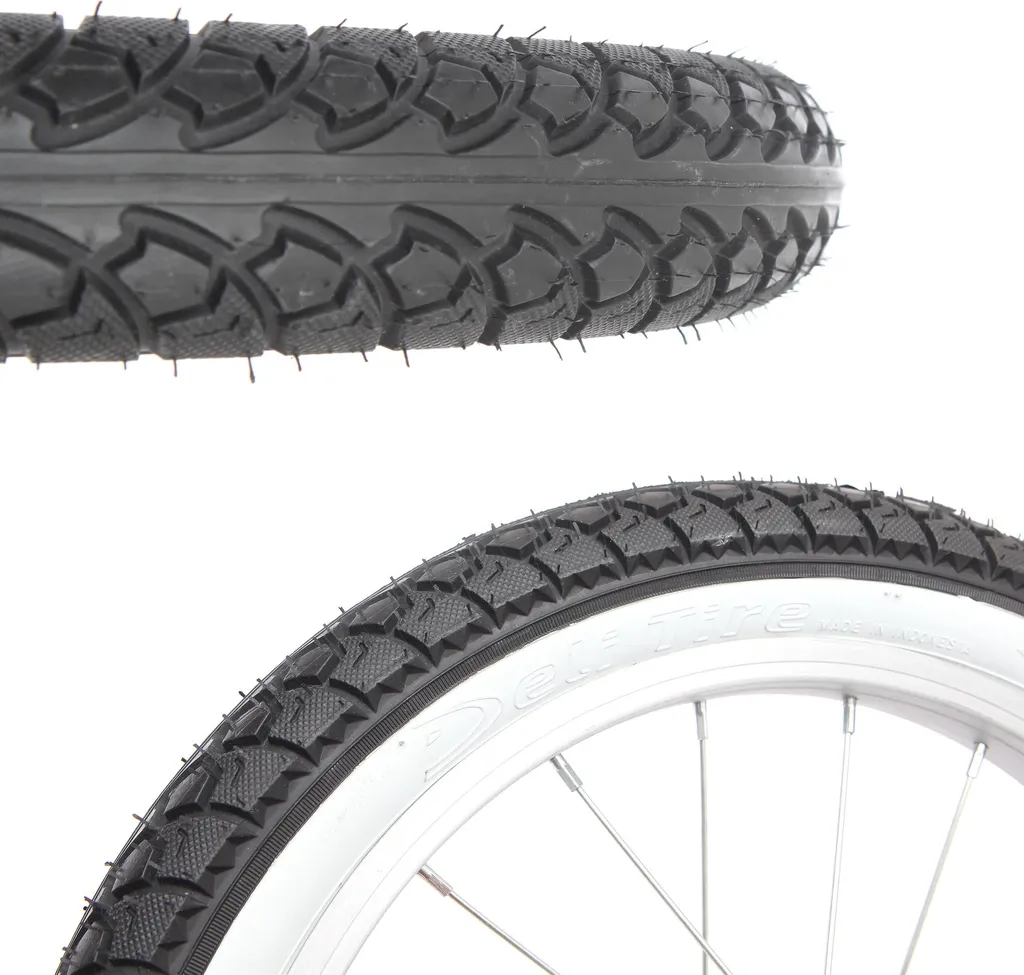 Pneu SA-210B 16X2.125 BK/WH noir et blanc pour vélo enfant et pliable