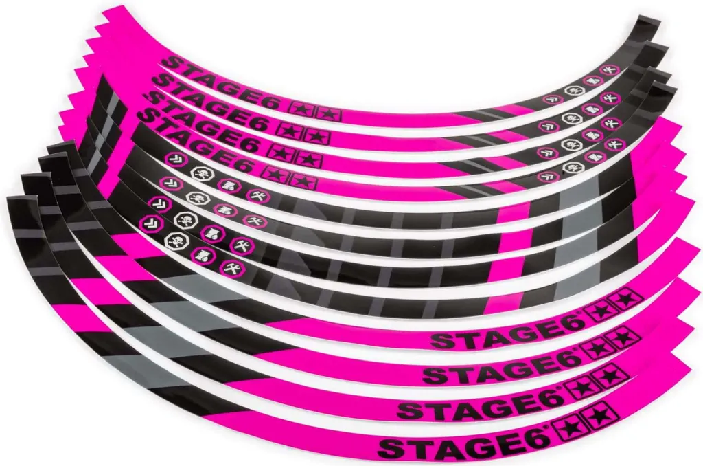 Liserets de Jantes Rose pour Scooter 10 Pouces Design Stage6 Sport