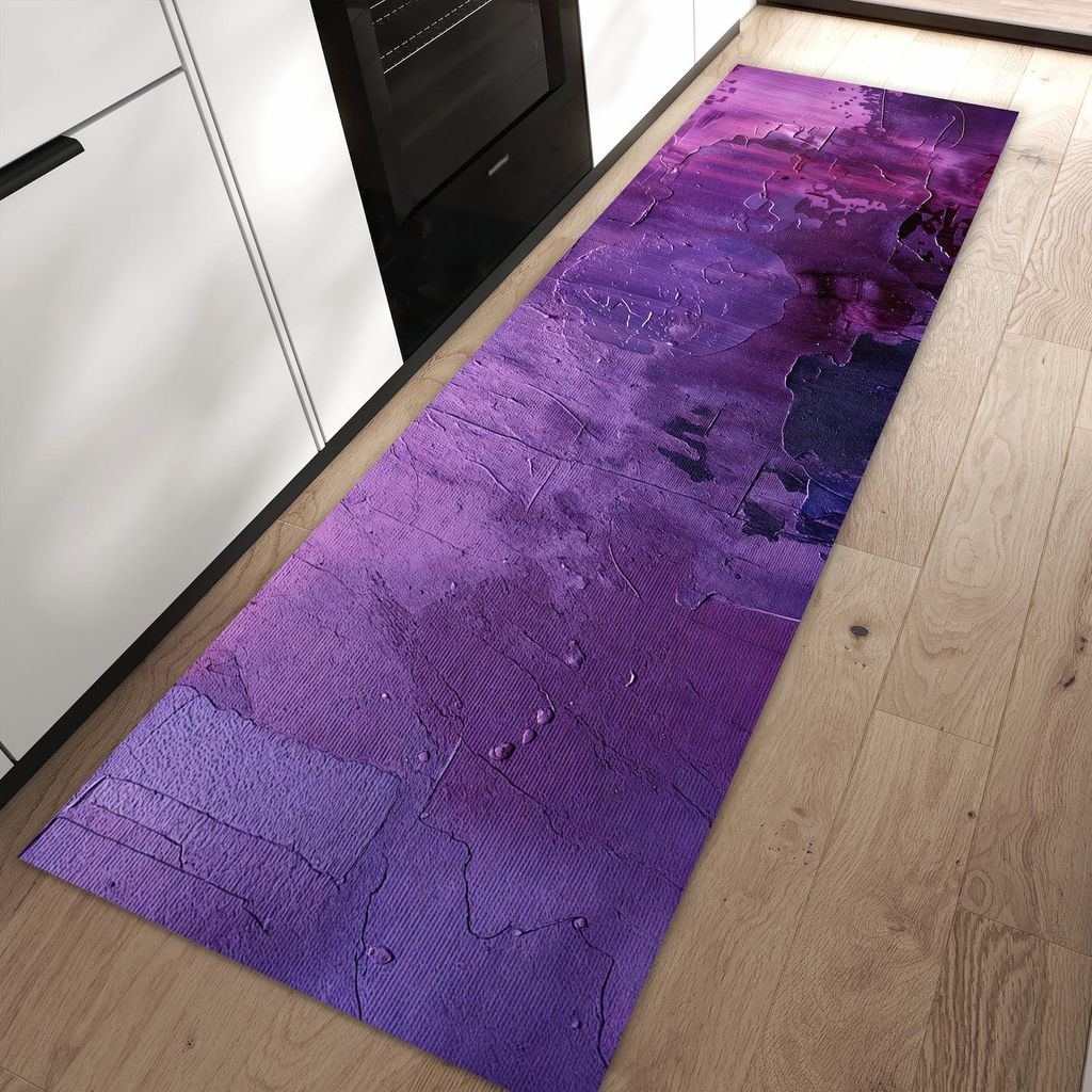 Küchenteppich 60x90cm rutschfest & abwischbar PVC Läufer - Textur des Abstrakte