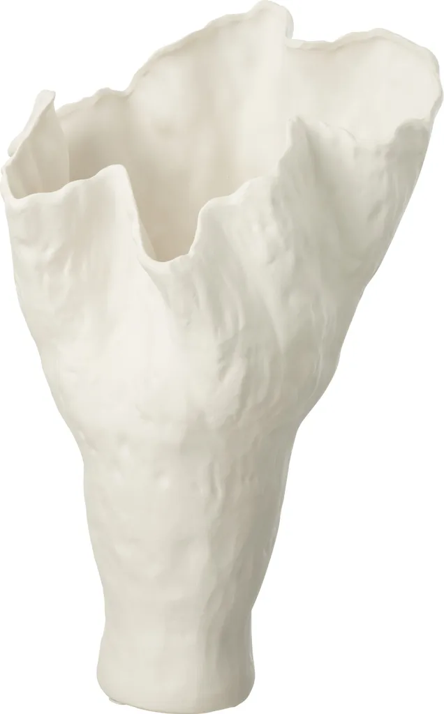 Vase Blanc Corolla pour Décoration de Table Mariage et Intérieur Chic