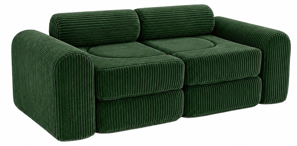 Relaxdays Kinder-Spielsofa, modular, 10-tlg., weiche Produktbild  KI-generiertes Bild