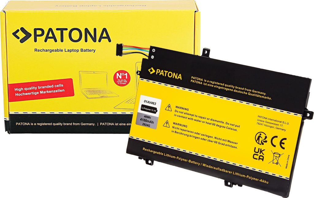 PATONA Akku für Lenovo ThinkPad L590 01AV463 Produktbild 