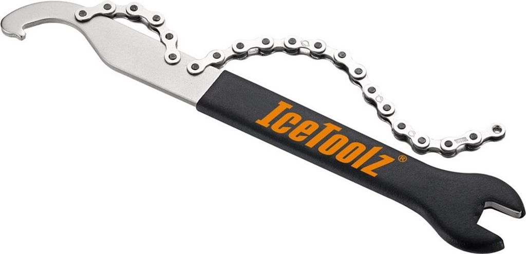 Icetoolz Multi-Speed-Tools 24034S4 mit Pedalschlüssel, Haken und Freilaufkunde 1 2 x 3 32