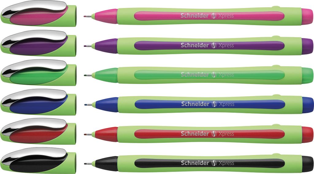 Schneider Xpress Fineliner (Strichstärke 0,8 Mm, Dokumentenecht) 10er Packung Schwarz