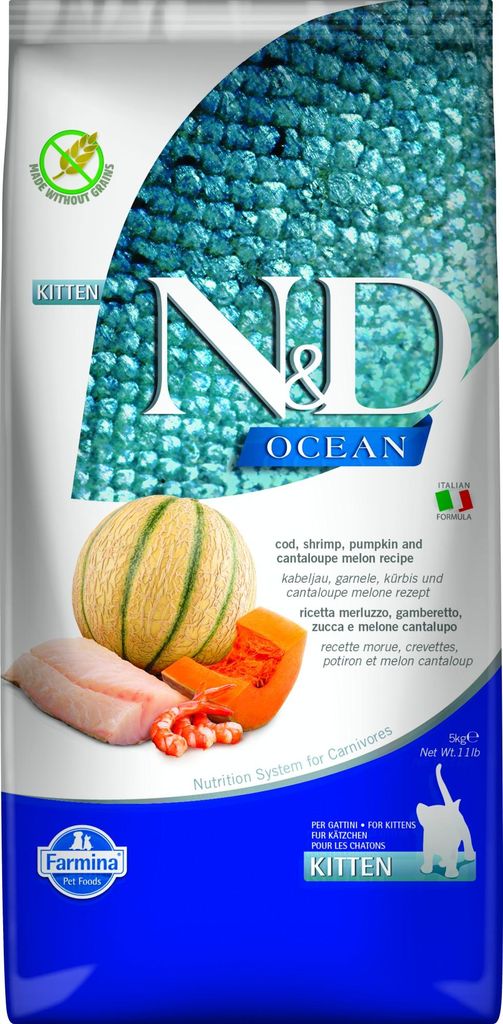 N&D Ocean Kätzchenfutter Kabeljau 5 kg Produktbild 