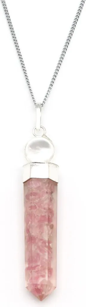 Pendentif Orgonite Tourmaline Rose Anti-Stress et Ondes Négatives