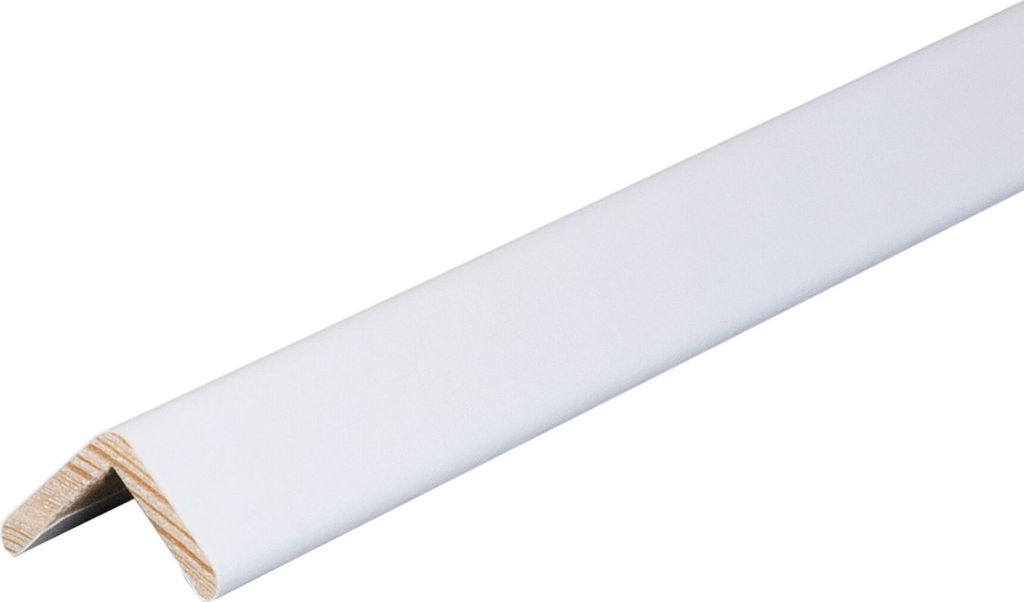 Kosche | Winkelprofil | Massivholz | 28 x 28 x 2400 mm | Ulme | Kantenschutz | Eckschutzprofil | Hochwertig | Robust
