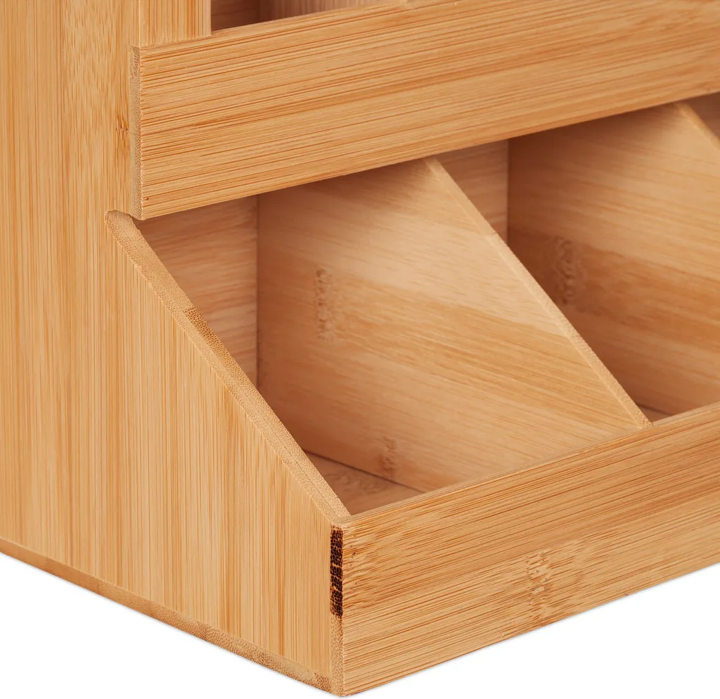 Rangement Café pour Cuisine et Bureau avec 6 Cases pour Dosettes Thé