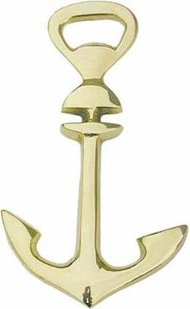 Sea - Club Flaschenöffner - Anker, Messing, 14 cm
