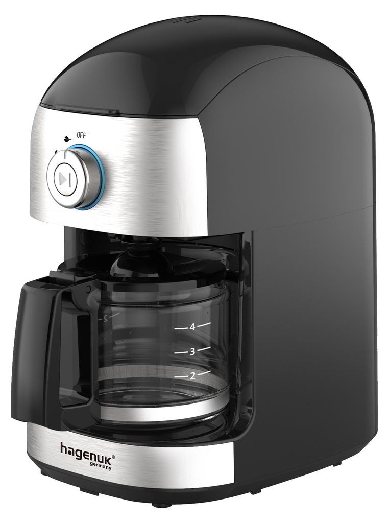 Hagenuk KM-500GH Kaffeemaschine mit Edelstahl Mahlwerk 500W Produktbild 