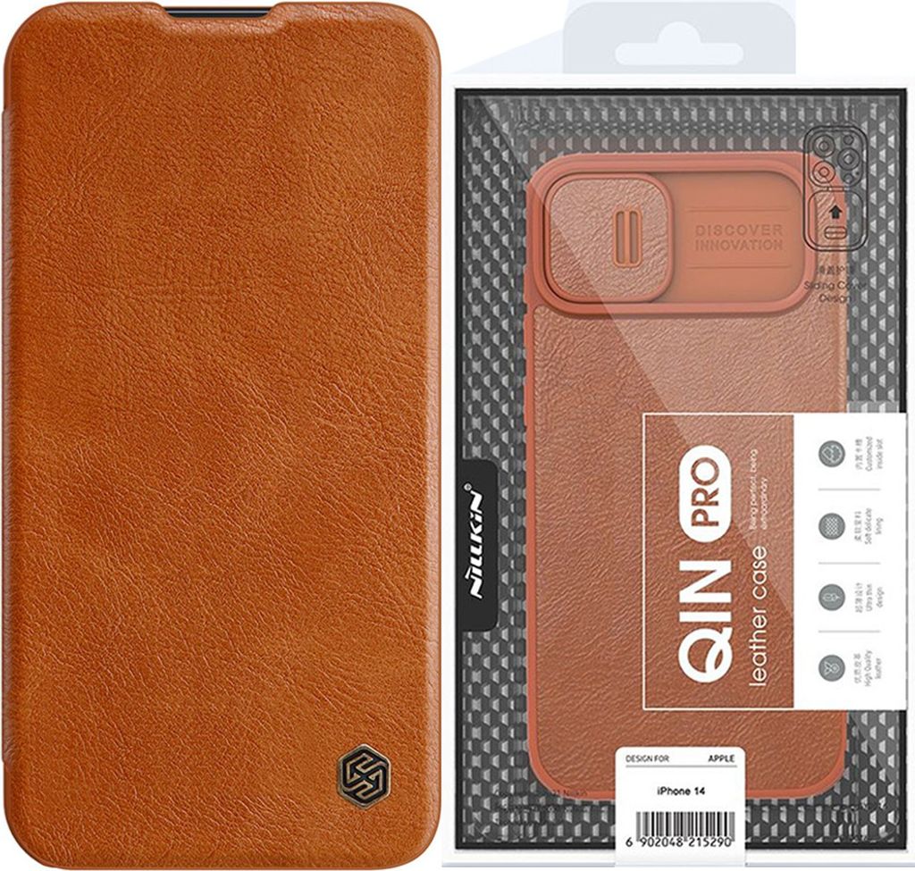 Nillkin Qin Leather Pro Case iPhone 14 Plus Kamera Cover Produktbild 