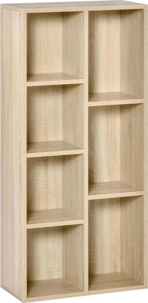 Petite bibliothèque gain de place pour ranger 7 niches kaki foncé
