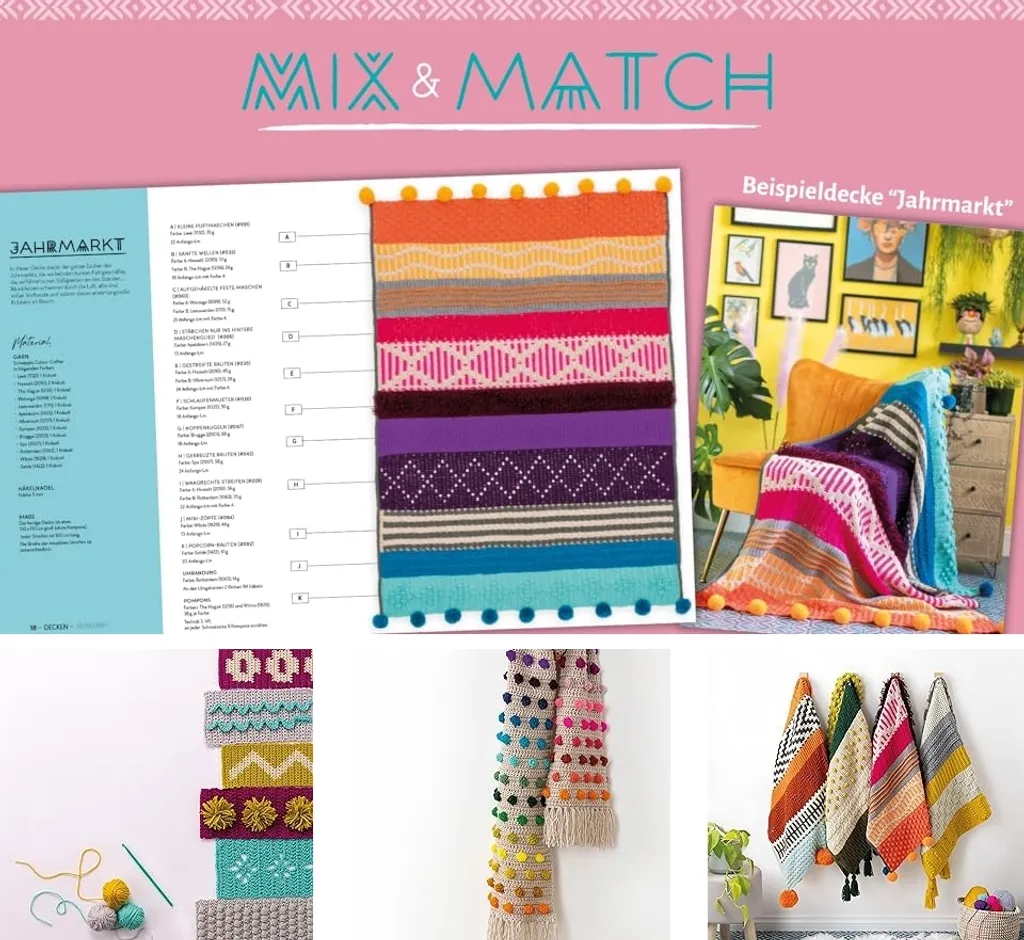 Guide de crochet créatif : Plaid et couvertures en patchwork coloré - 2