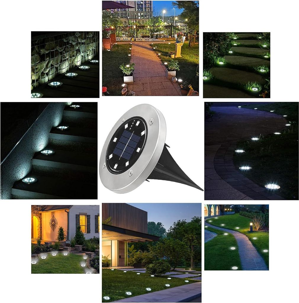 Forever 10 x LED Solarlampe Bodeneinbaustrahler Solar Produktbild 7