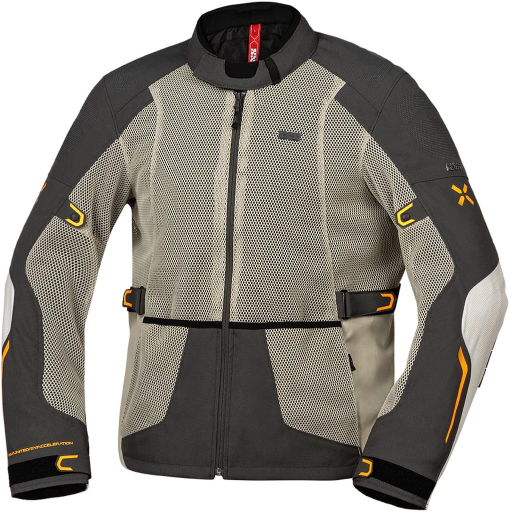 iXS Tourster-BigAir 1.0 Jacke steingrau-dunkelgrau-orange L