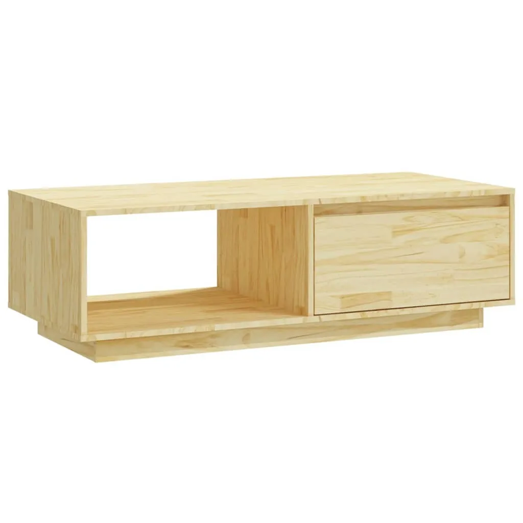 Tavolino Basso SYFAX™ 110x50x33,5 Pino Massiccio - Design Nordico Moderno