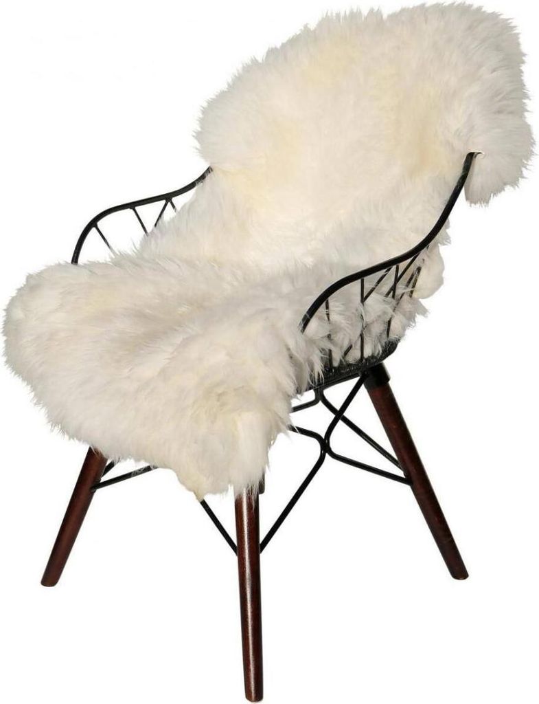 Lammfell NATUR FARBEN - Farbe: Weiß | Größe: 120-130