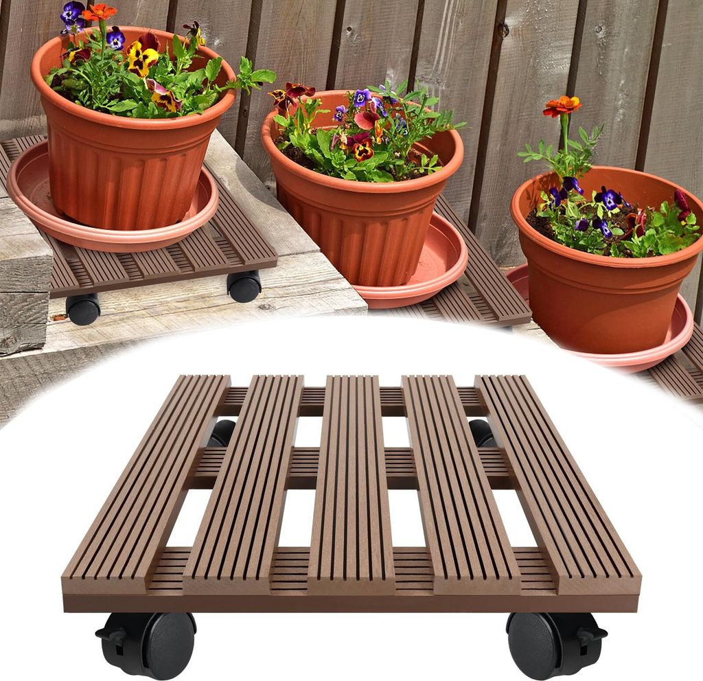 JOIEYOU Rouleau pour plantes Carré 2X Planche à roulettes Image du produit 