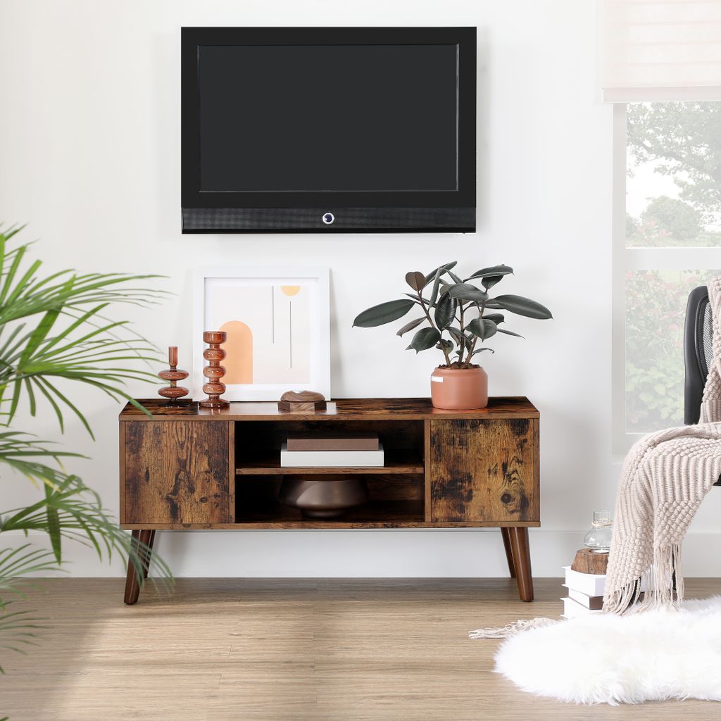 Sideboard TV Lowboard Landhausstil Fernsehschrank HIFI Rack Fernsehtisch Holz 