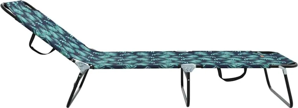 Transat pliable avec coussin confort vert - Bain de soleil 189 cm XL